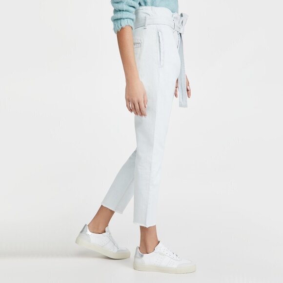 DL1961 paperbag waist light wash high rise jeans - Picture 12 of 15